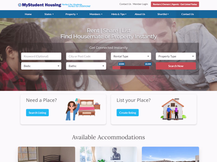 Student Housing Directory - Brilliant Directory