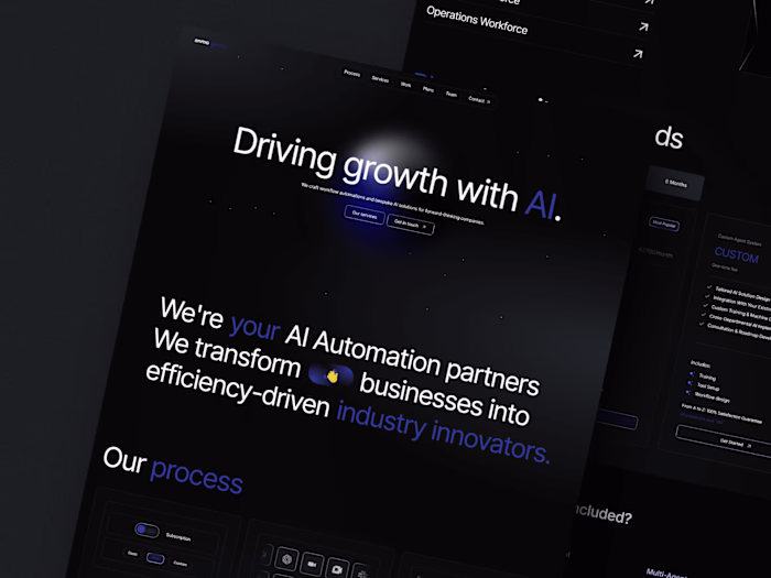 Anmoagentic website customisation using template