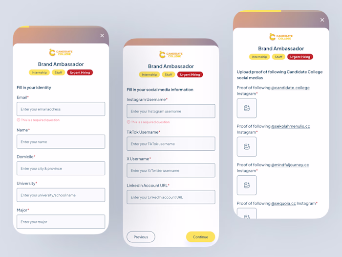📄 CC Careers Application Form 📄