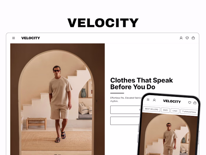 Custom Shopify Fashion Storefront Built with Instant