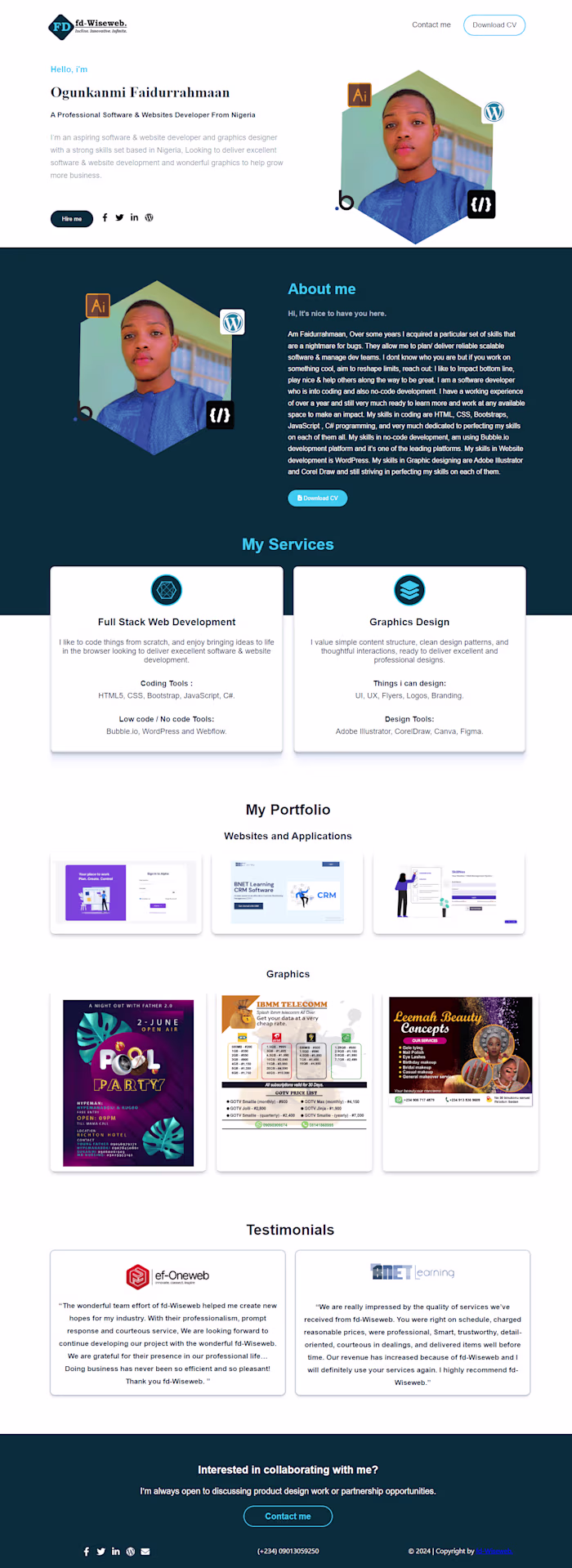 Portfolio With React