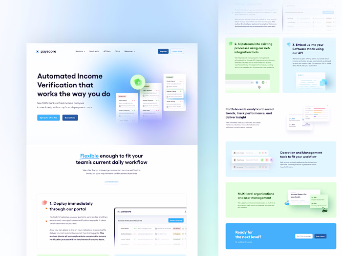 Payscore | Saas Website Design & Webflow