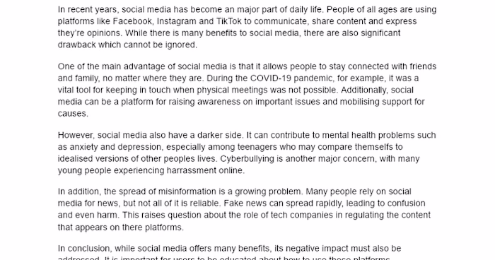 Proofreading Articles on Social Media and Exercise