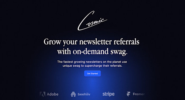Cosmic / Slingshot - Landing Page