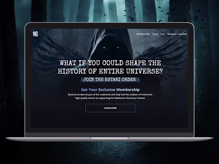 Kajabi Sales Page for Multiverse Discovery Podcast
