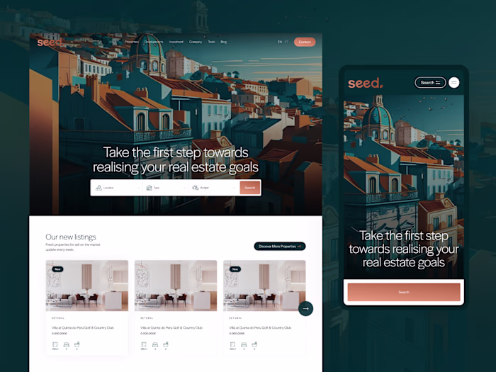 Seed Real Estate website