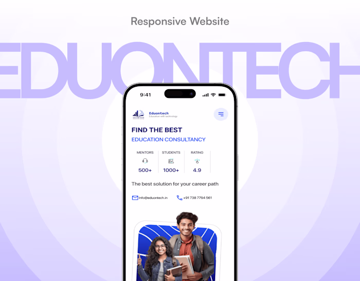 Eduontech- The Education Consultancy responsive website