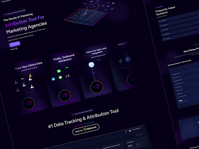 Attribution Tool Framer website
