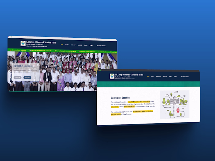 Professional College Website Development