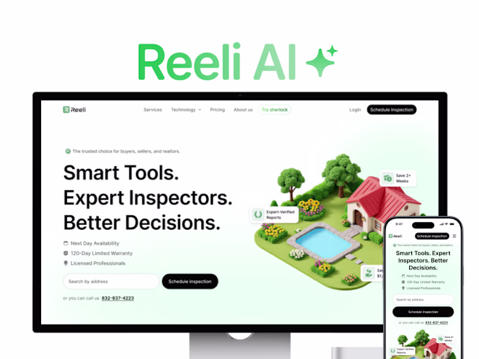 Reeli Inspect New Dashboard & Website
