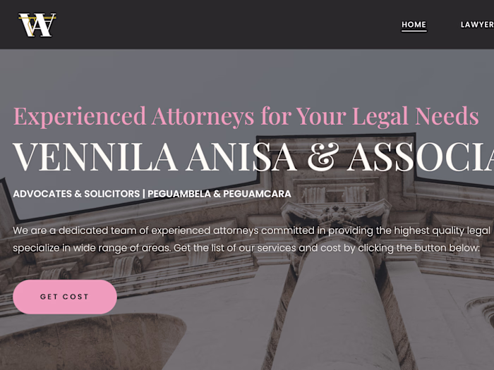 Vennila, Anisa & Associates Website