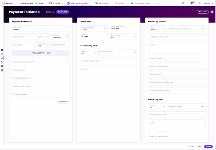 Enterprise Wire Transfer Saas Platform