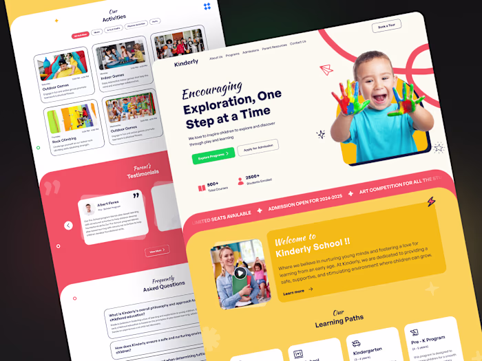 Kinderly Framer Template