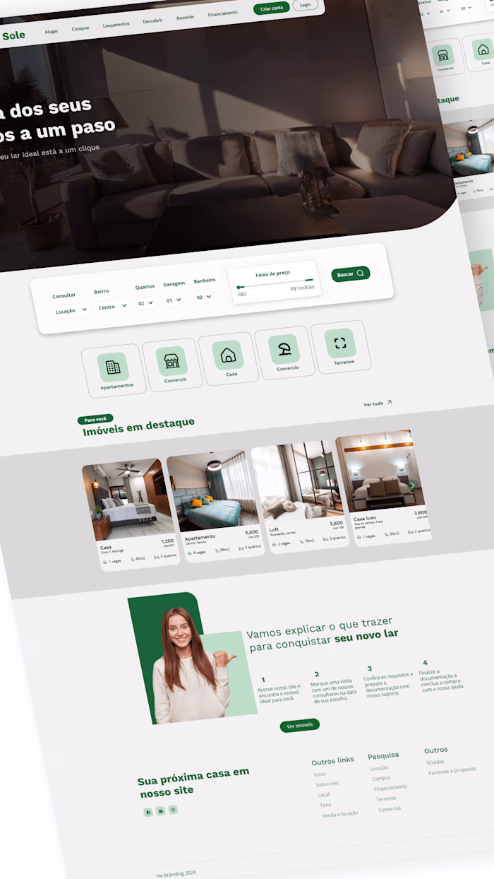 Web site - Real state - Imobiliária solar 