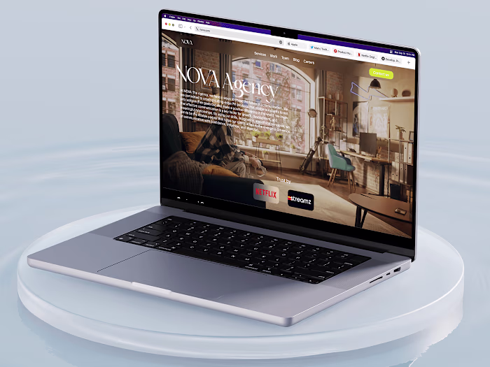 NOVA PR Agency webdesign :: Behance