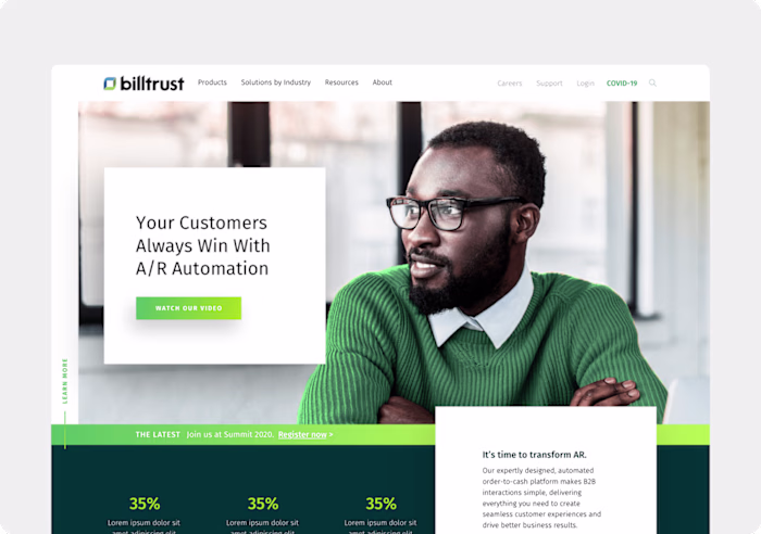 Billtrust Brand and Digital Design