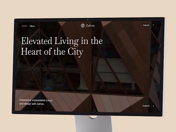 Zafron — Luxury Real Estate Website Template