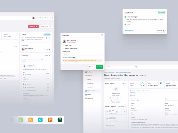 CRM for a big logistics company in Netherlands