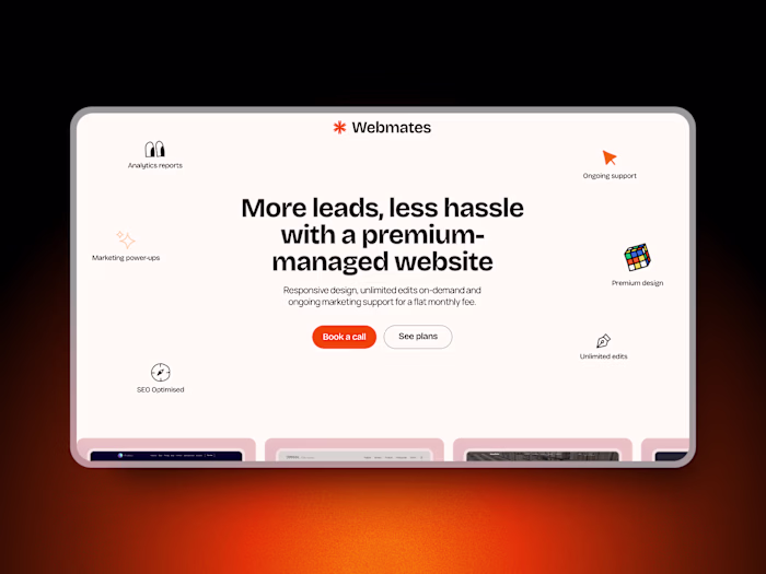 Webmates: Framer design & development