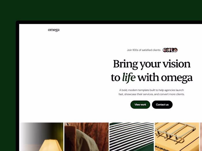 Omega - Landing Page Template