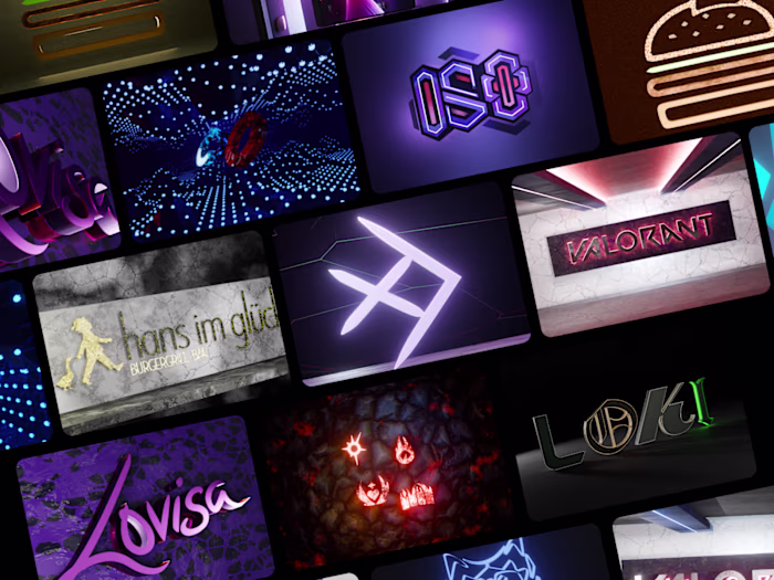 3D Logo Design & Animation • Multi-Project Compilation