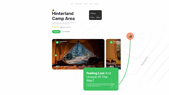 Landing page UI/UX