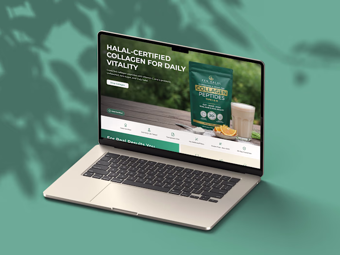 Zen Halal Amazon Storefront Design