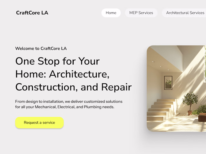 MEP Engineering Website Design