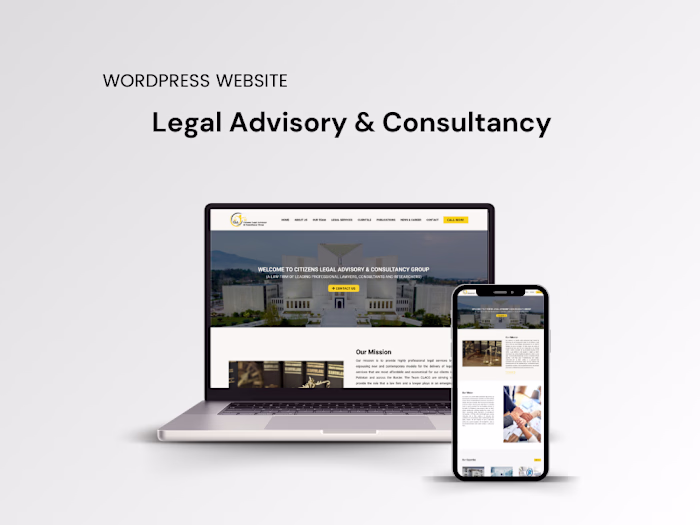 Portfolio Website Development for Law Consultancy Firm