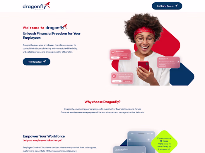 Dragon Fly - Framer Landing Page Development