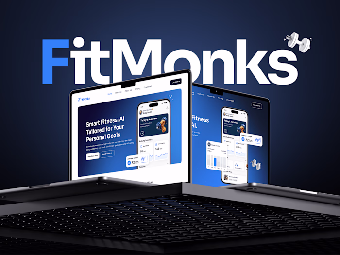 FitMonksAI: Dynamic Health & Fitness Website Built with Framer
