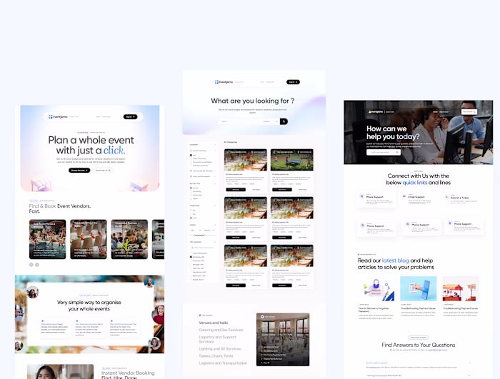 EventGizmo UI design