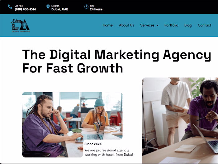 Digital Aimission company website