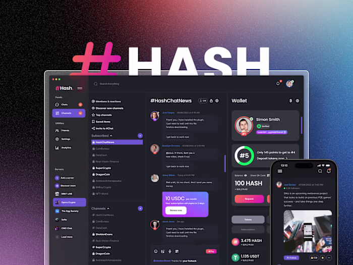Hash Chat – Crypto Messaging App