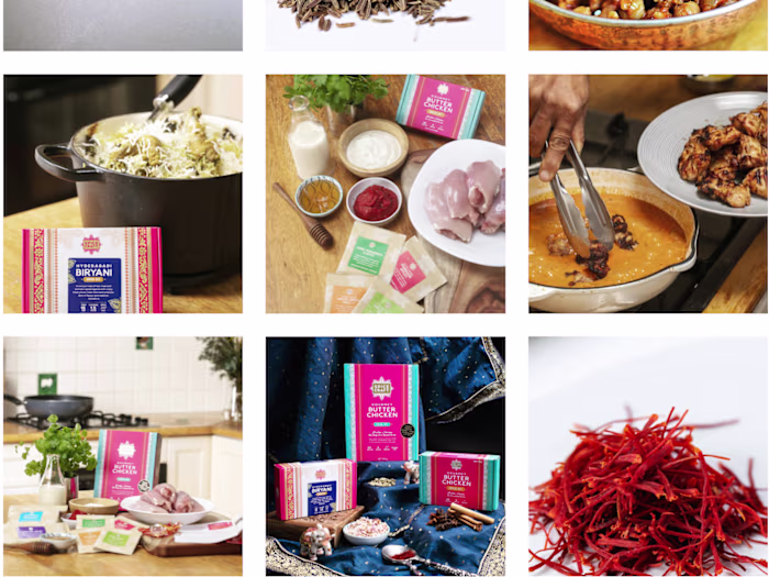 Content Writing & Art Curation for Spicecraft Cooking Kits 