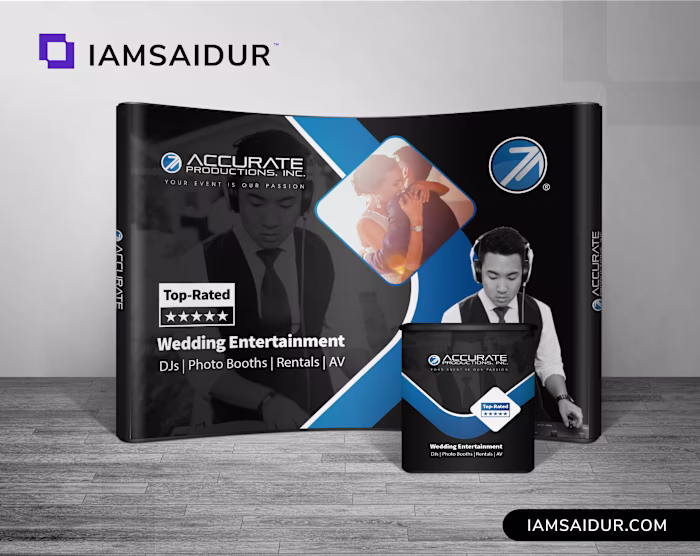 Accurate Productions trade show booth