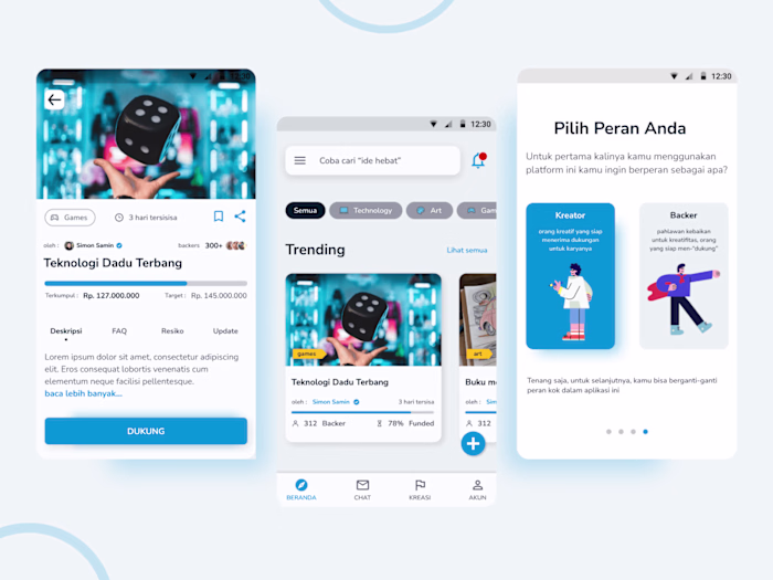 Kreatora - Creation Crowdfunding Apps