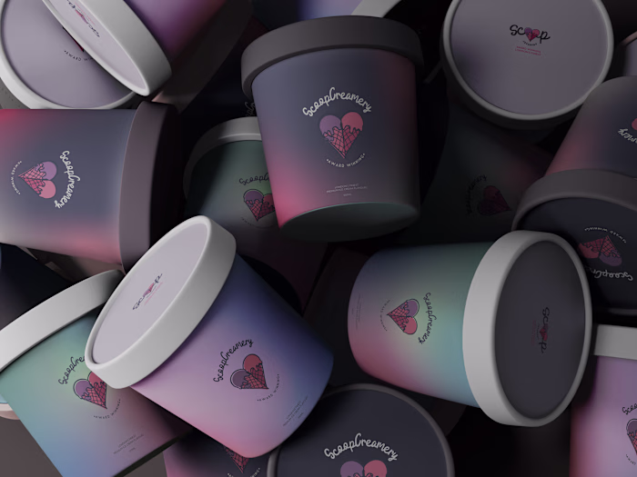 SCOOP CREAMERY on Behance