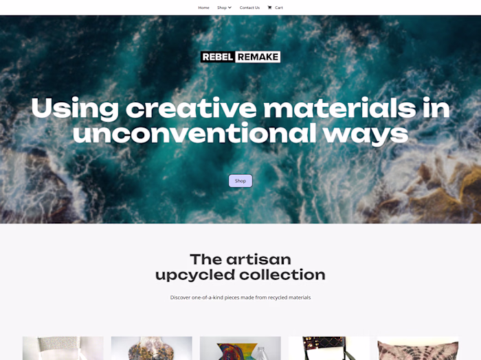 Rebel Remake Artisan Upcycling - Website Build & Launch
