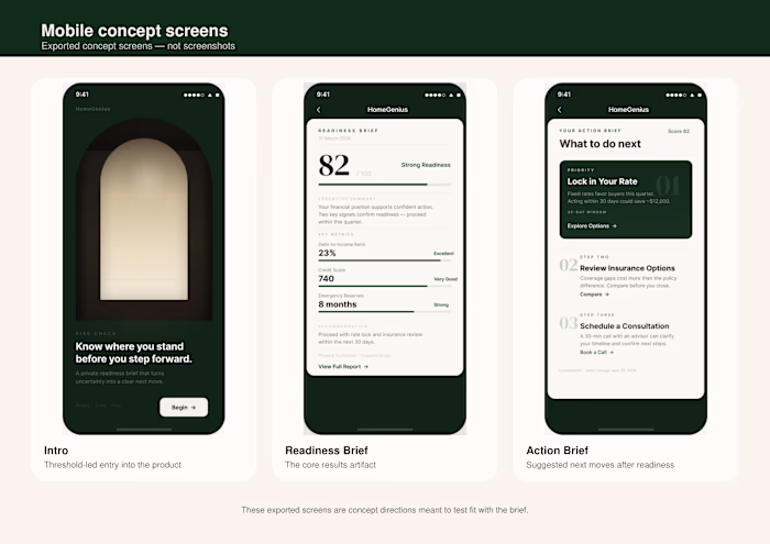 Home genius app sample.