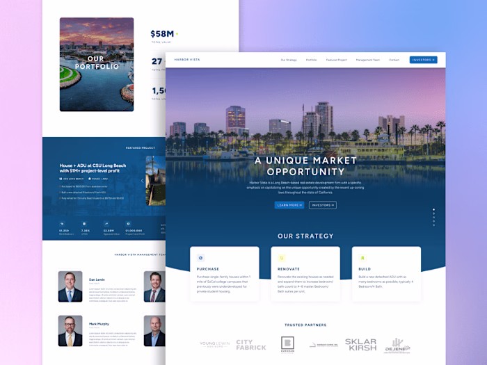 Corporate Landing Page Web Design & Development