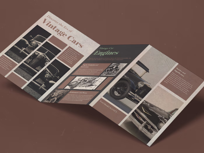 Vintage Car - Magazine Design