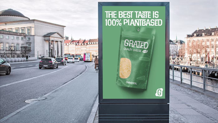 Vegan cheese brand design