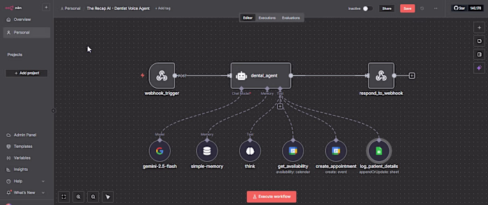 AI Voice Agent for Dental Appointments Built an automated vo...