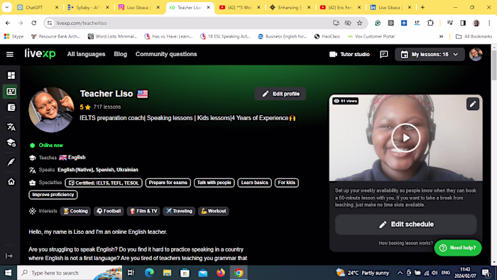 Teacher Liso: IELTS preparation coach| Speaking less...