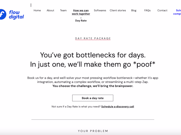 Flow Digital | B2B web copy 