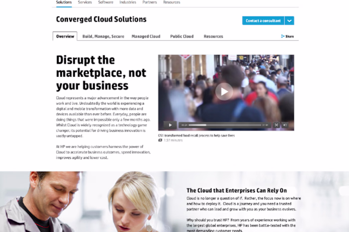 HP "Big Bets" Converged Cloud Solutions Article