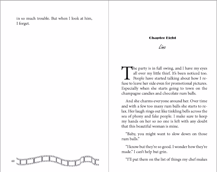 Formatted Hollywood Themed Book