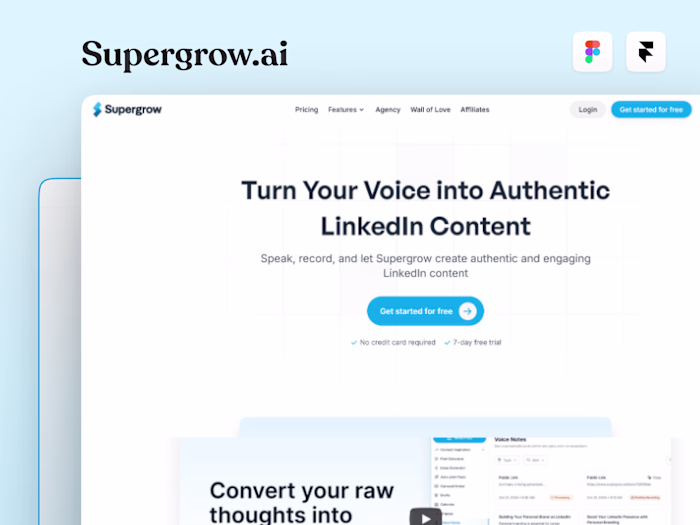 SuperGrow - AI-powered LinkedIn growth tool.