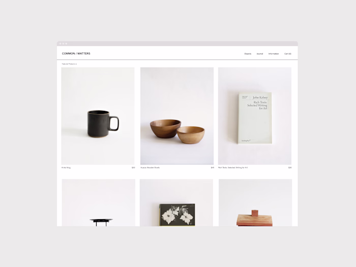 Common Matters - Brand Identity and Website Design